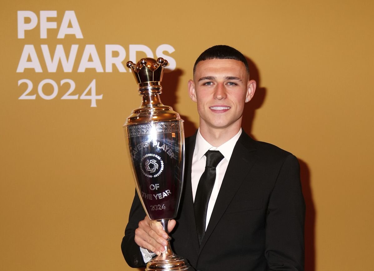 Phil Foden et Khadija Shaw de Manchester City élus joueurs de l'année de la PFA en football anglais